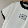 画像2: HIAND bicolor tag T-shirt (2)