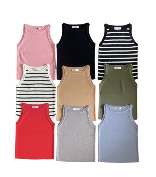 画像1: New Basic american sleeve Tops (1)