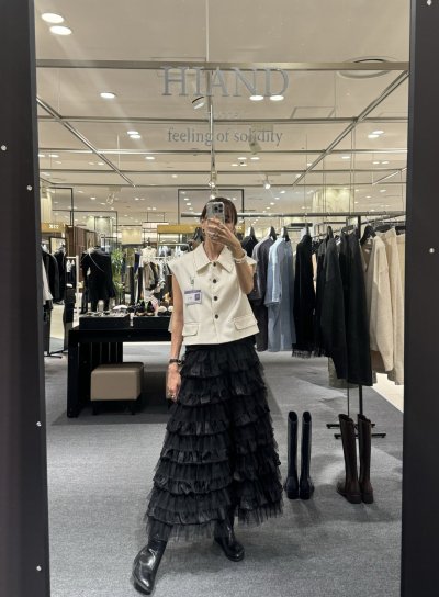 画像1: 限定受注予約販売★Tulle ruffled skirt