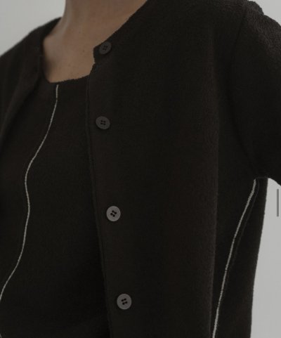 画像2: Line Knit Ensemble Cardigan