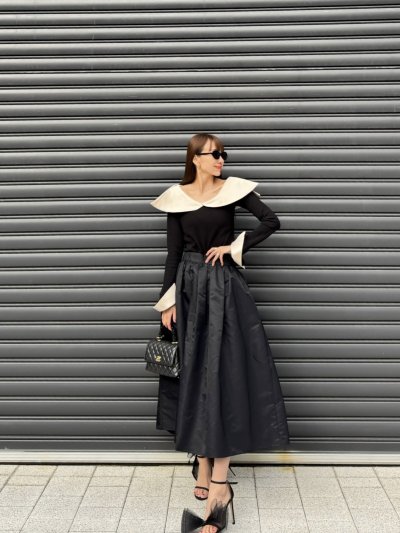 画像1: Volume gather skirt