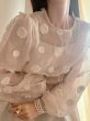 画像7:  Sheer Jacquard Blouse (7)