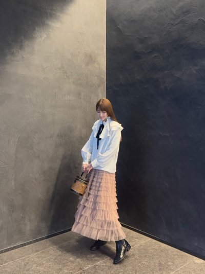 画像2: Tulle tiered skirt